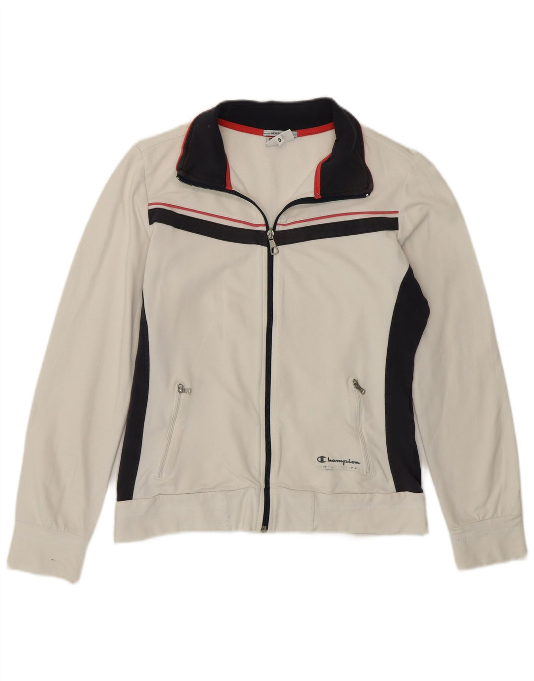 Champion Veste de survêtement Heritage Fit pour femme UK 10 Petit coton blanc
