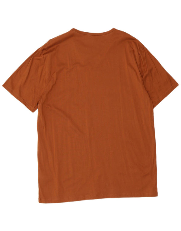 Reiss T-Shirt Homme Top 2XL Marron Coton