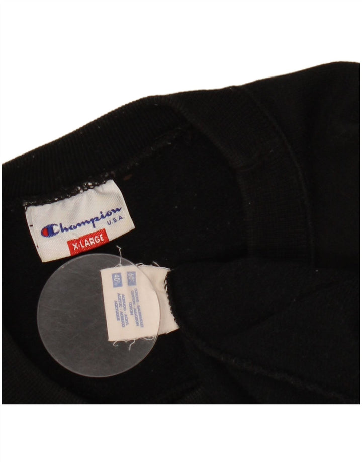 CHAMPION Sweat-Shirt Homme XL Noir Coton