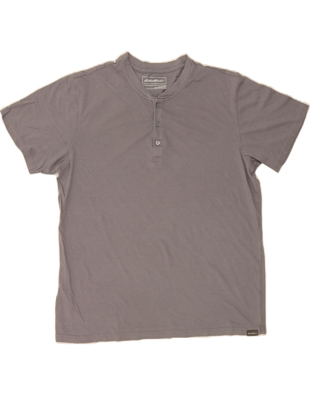 EDDIE BAUER Mens T-Shirt Top Large Grey Cotton Vintage Eddie Bauer and Second-Hand Eddie Bauer from Messina Hembry 