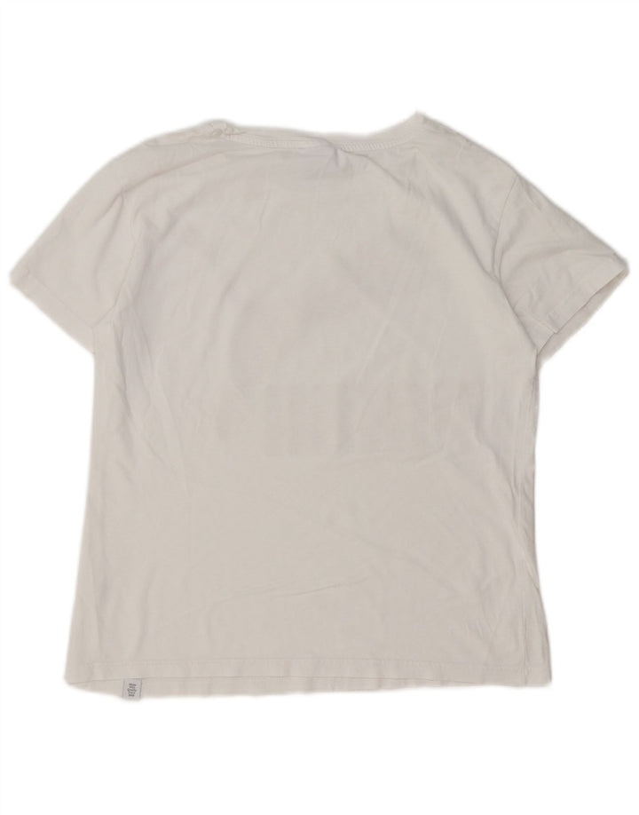 PUMA T-shirt graphique pour femme UK 12 Blanc moyen