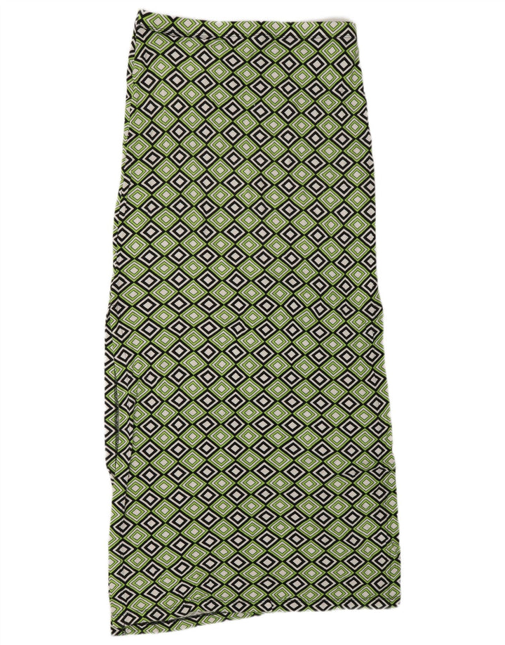MICHAEL KORS Femme Jupe Maxi Moyen W30 Vert Géométrique