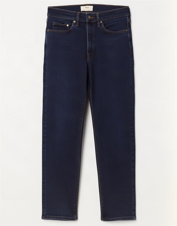 Marks & Spencer Jean droit homme W32 L31 bleu marine coton