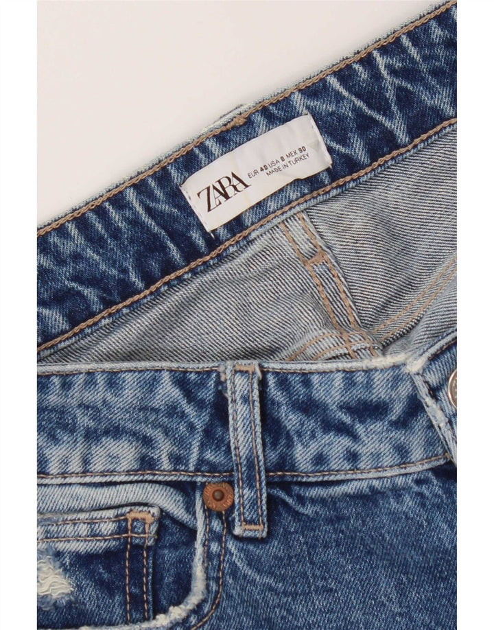 Zara Jean slim effet vieilli pour femme EU 40 Medium W30 L27 Bleu