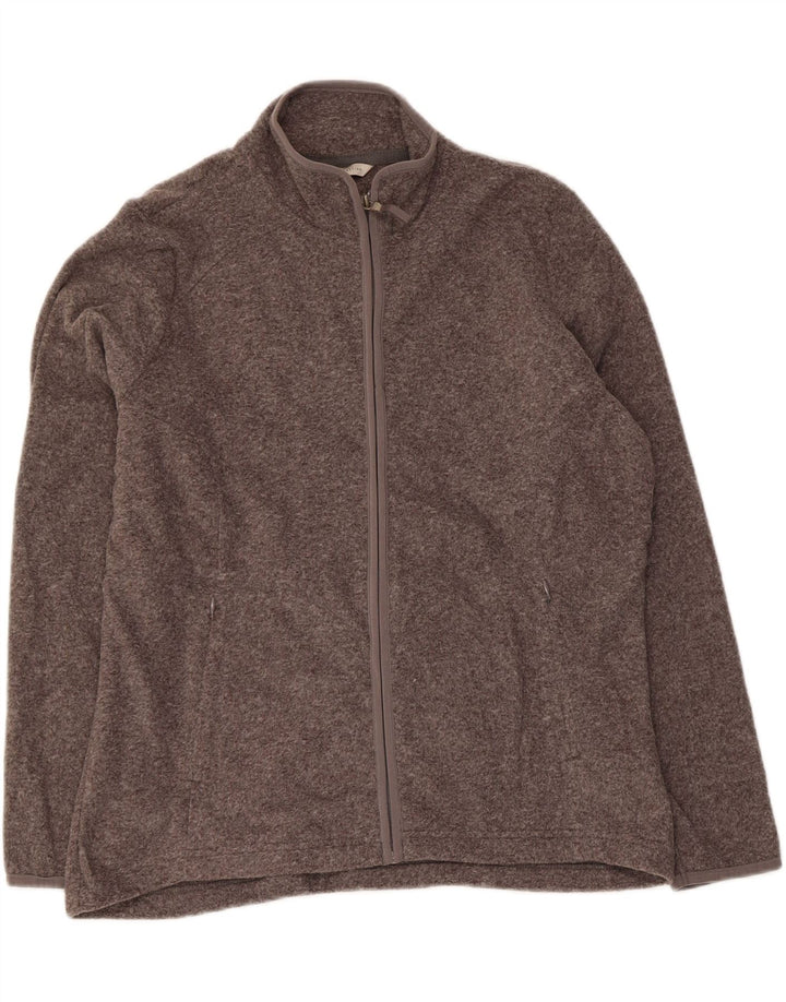 Marks & Spencer Veste polaire pour femme UK 16 Large Gris Moucheté Polyester