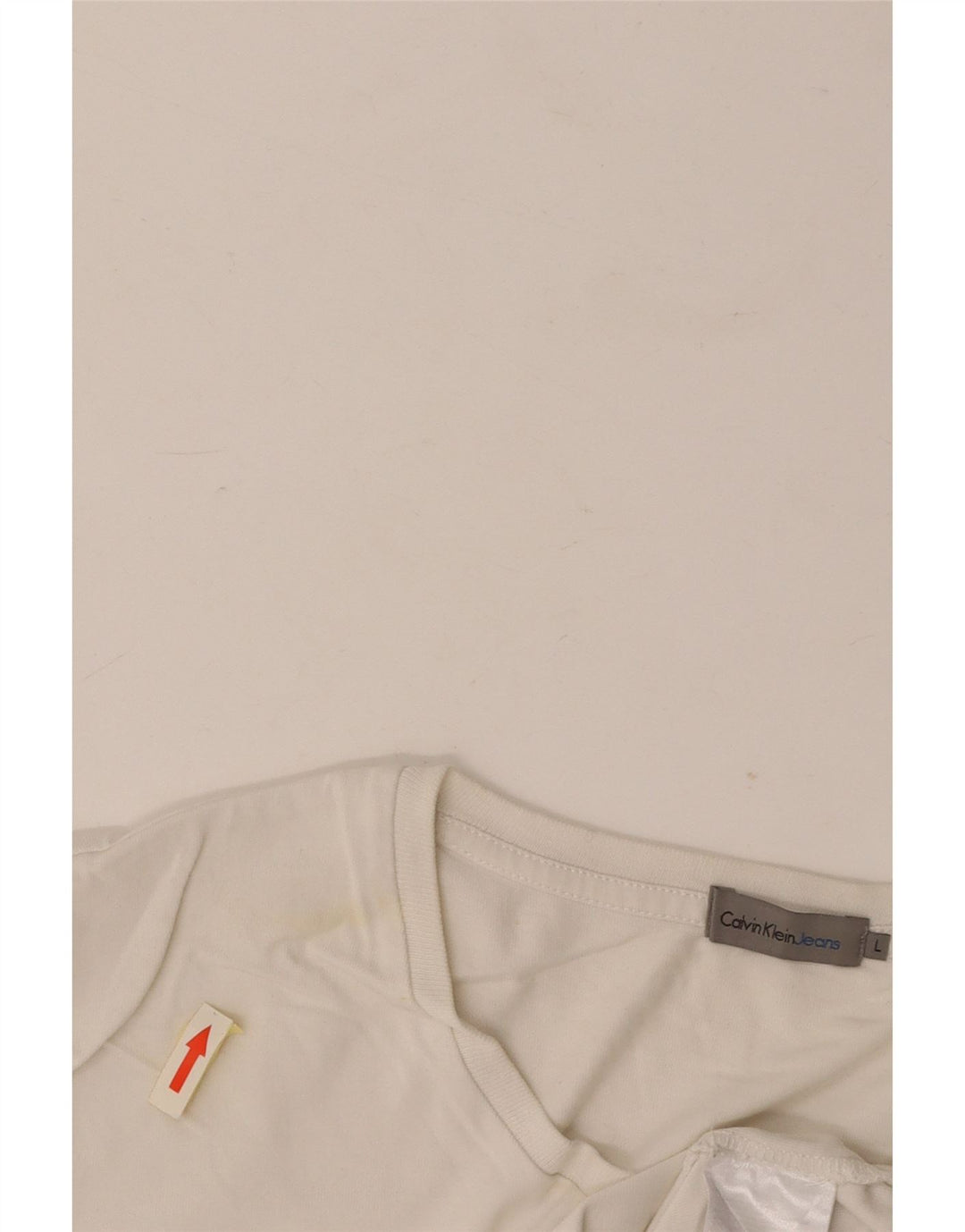 CALVIN KLEIN JEANS T-Shirt Graphique Homme Grand Blanc Coton