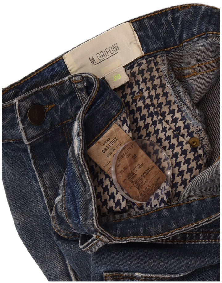 M.Grifoni Jean Slim Femme W28 L26 Bleu Coton