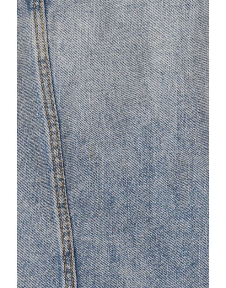 Zara Veste en jean pour femme UK 10 Petit Bleu