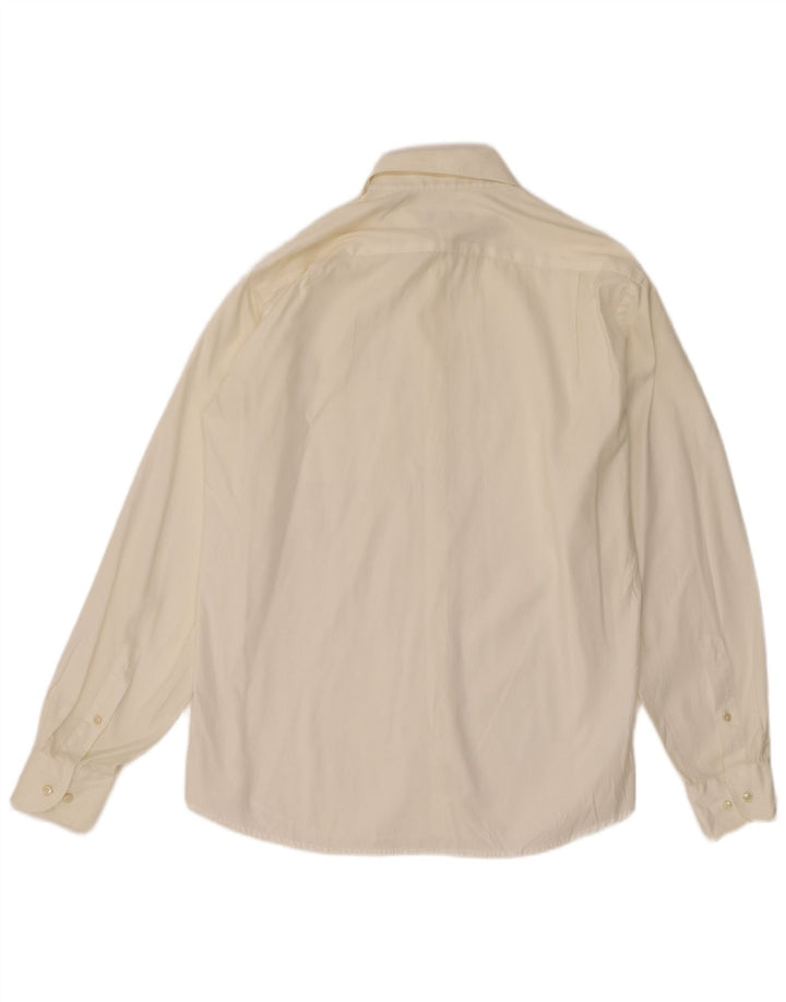 Tommy Hilfiger Chemise Homme Taille 39 15 1/2 Moyen Off White Coton