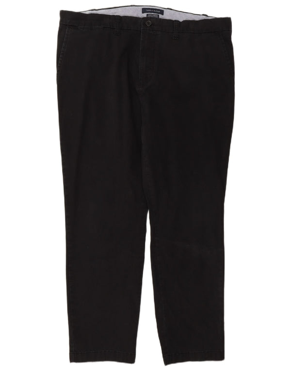 Tommy Hilfiger Pantalon chino stretch coupe slim pour homme W38 L30 Coton noir