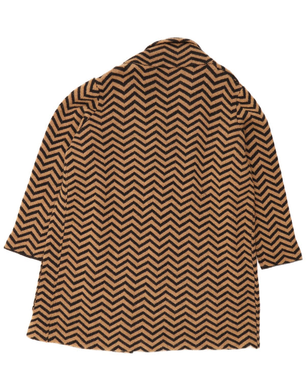 Fiorella Rubino Cardigan long pour femme UK 18 XL Chevron marron