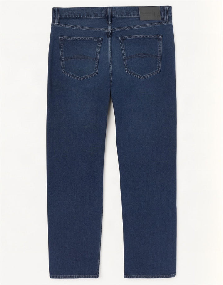 Armani Jean droit coupe droite W36 L28 bleu coton pour homme