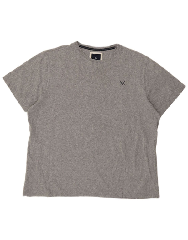 Crew Clothing T-Shirt Homme Top 2XL Gris Coton