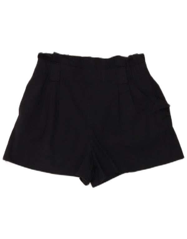 Zara Short décontracté taille haute pour femme Medium W27 Bleu marine Coton