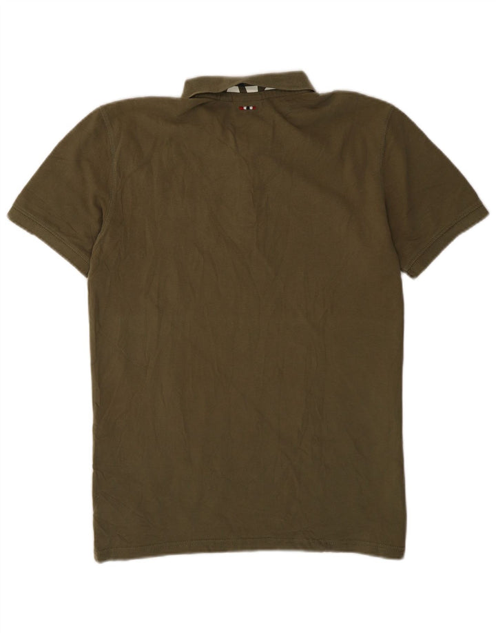 Napapijri Polo Geographic Homme Kaki Moyen
