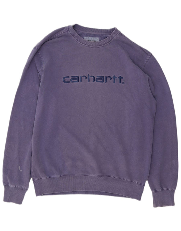 Carhartt Mens Loose Fit Sweatshirt Jumper XS Violet Coton