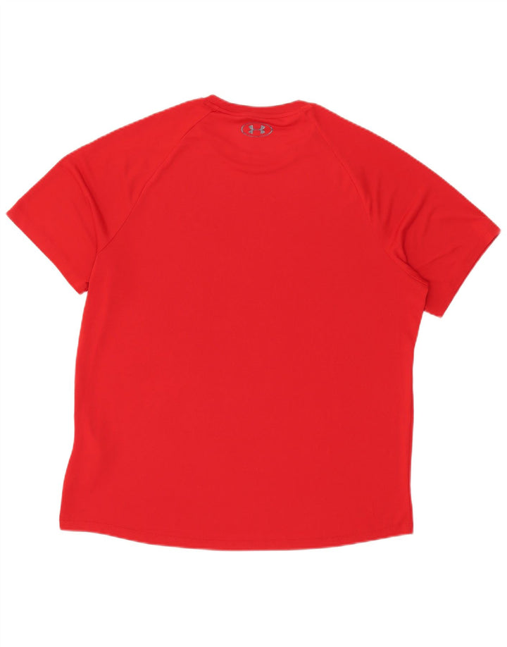 Under Armour T-Shirt Homme Haut Large Rouge Polyester Sports