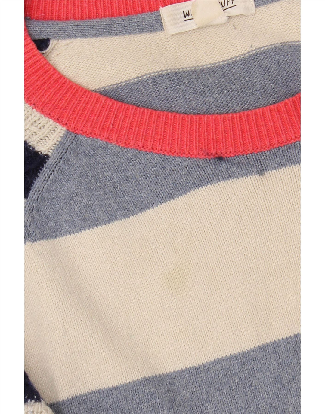 WHITE STUFF Pull à col bateau pour femme UK 12 Medium Multicolore