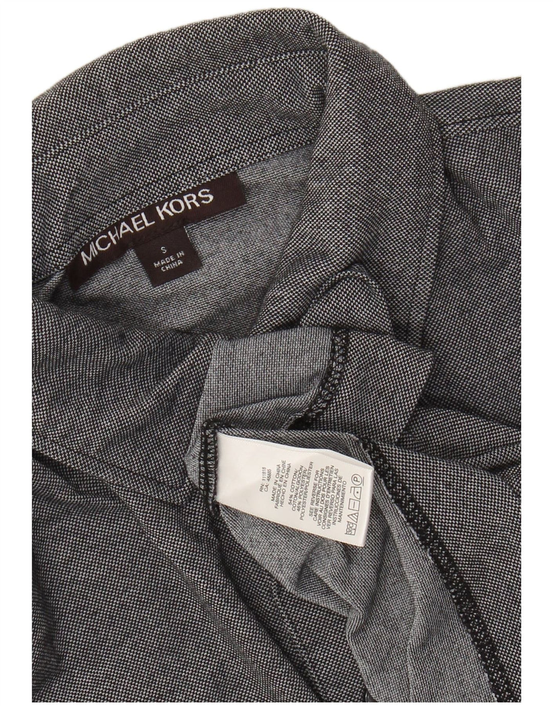 MICHAEL KORS Polo Homme Petit Gris Coton