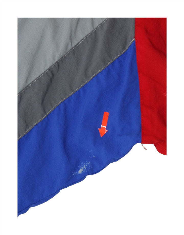 LOTTO Mens Tracksuit Top Jacket Medium Grey Colourblock Nylon Vintage Lotto and Second-Hand Lotto from Messina Hembry 