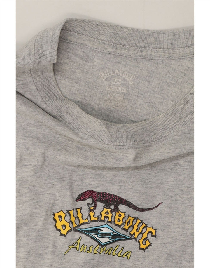 Billabong T-Shirt Graphique Homme Gris Moyen Moucheté Coton