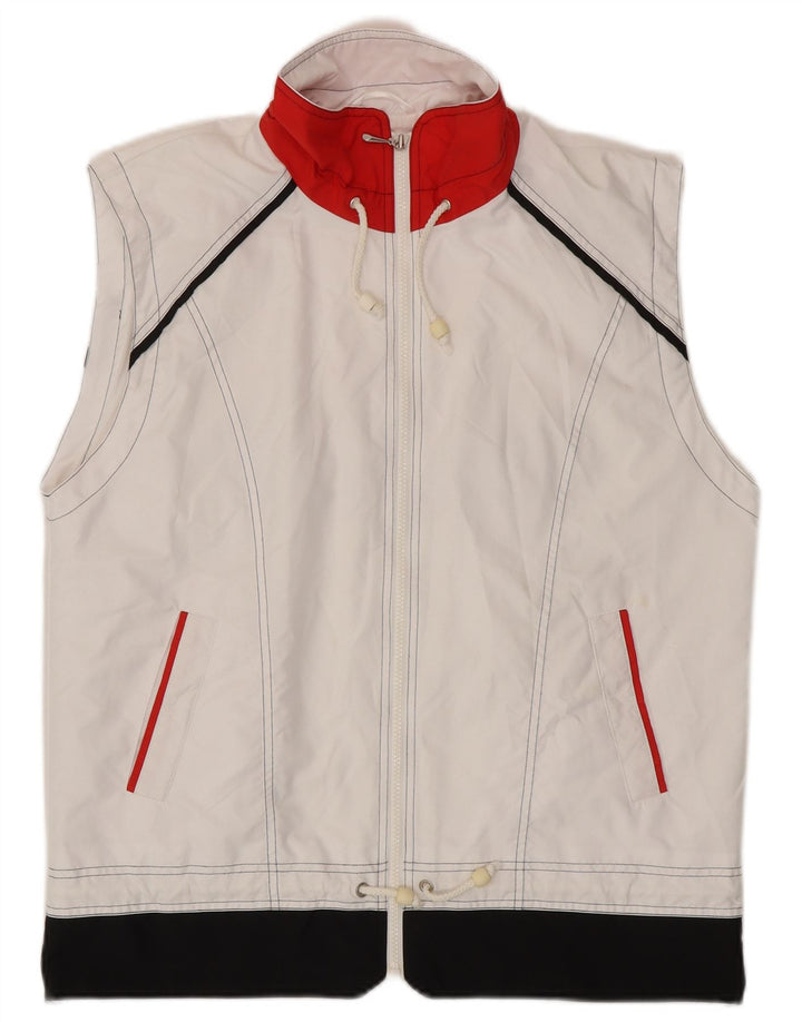 Elegance Womens Crop Gilet UK 16 Grand Blanc Colorblock Polyester