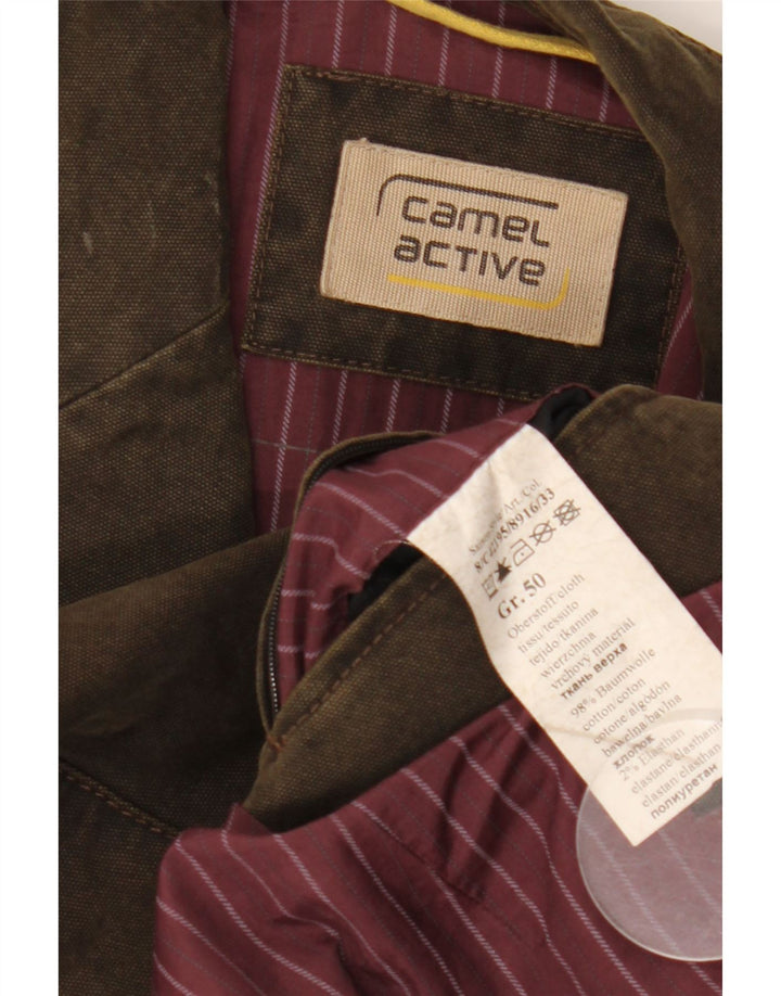 Camel Active Veste Blazer 2 Boutons Homme IT 50 Large Marron Coton