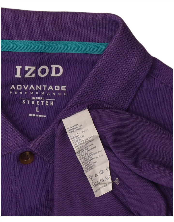Izod Polo Homme Grand Violet Coton