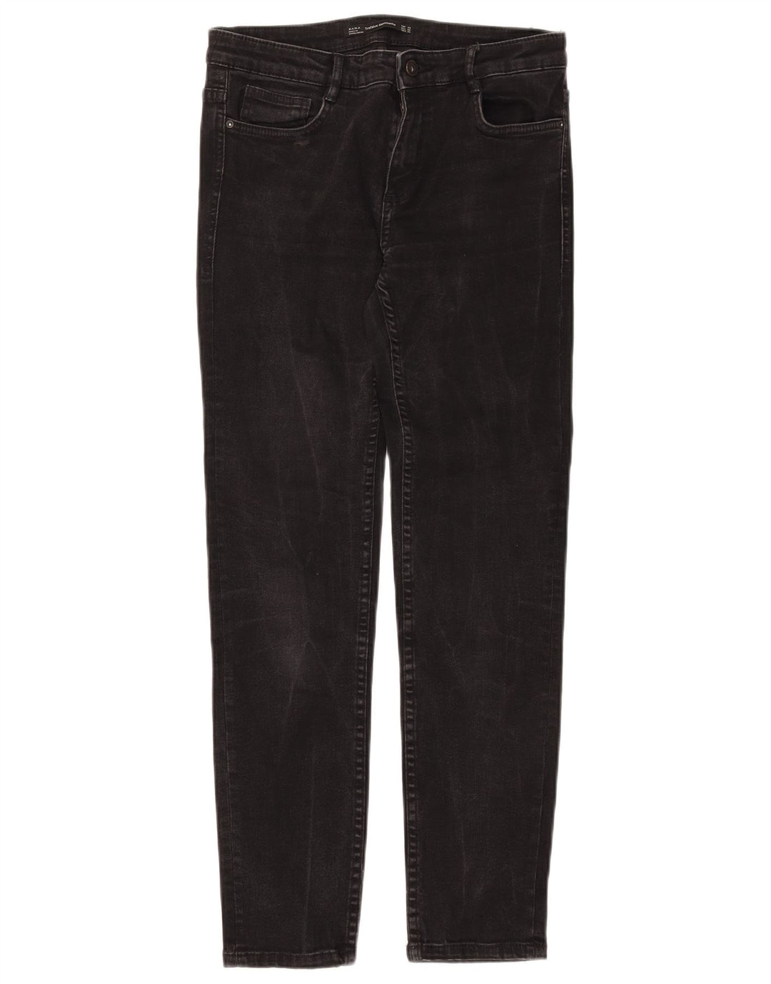 ZARA Jean slim pour femme EU 40 Medium W30 L28 Noir