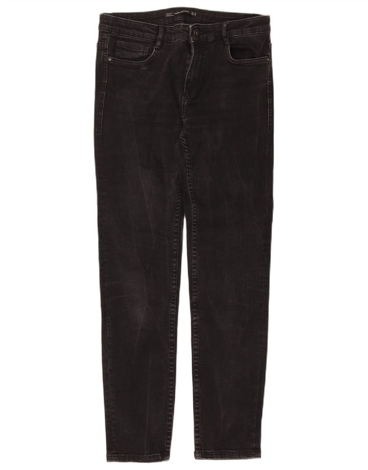 ZARA Jean slim pour femme EU 40 Medium W30 L28 Noir