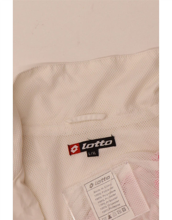 Lotto Veste de survêtement pour femme UK 16 Grand Blanc Colorblock Polyester
