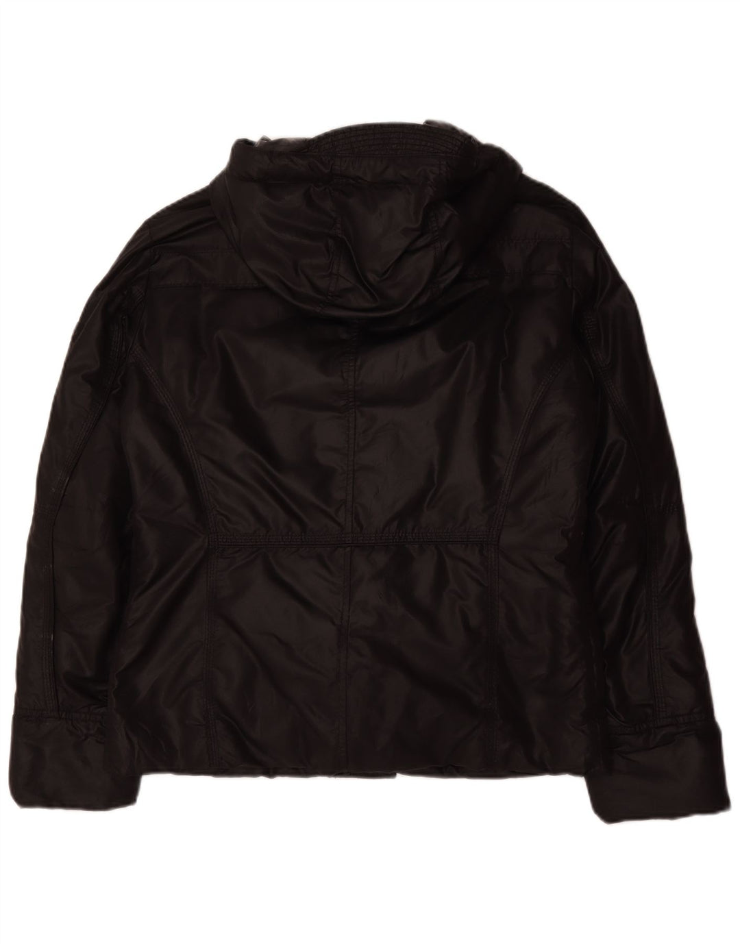 PEUTEREY Veste matelassée à capuche pour homme UK 38 Medium Noir Polyamide