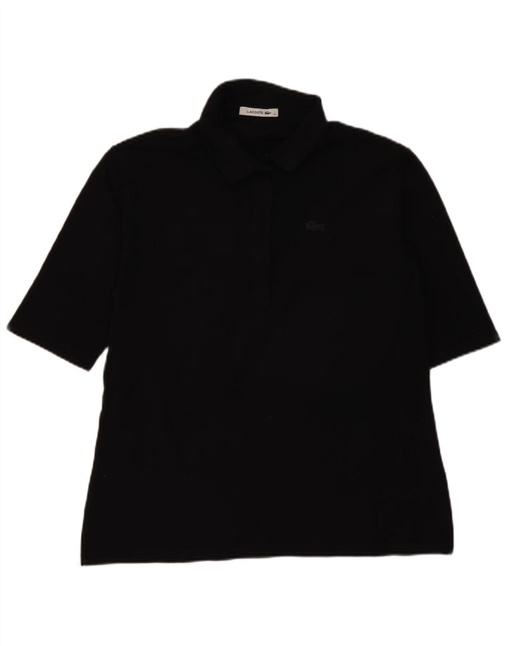 Lacoste Polo Femme Taille 48 XL Coton Noir