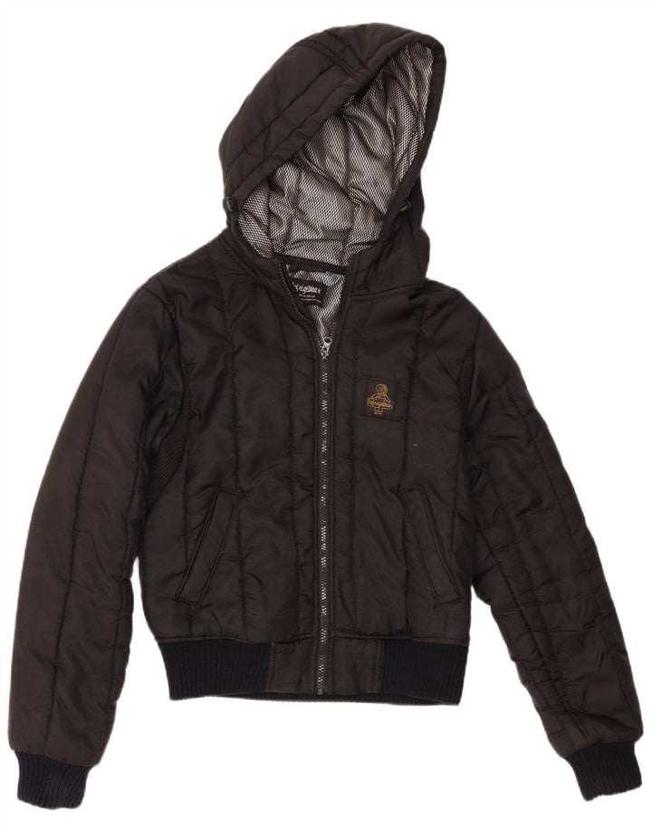 Refrigiwear Veste rembourrée à capuche pour femme UK 14 Polyester noir moyen