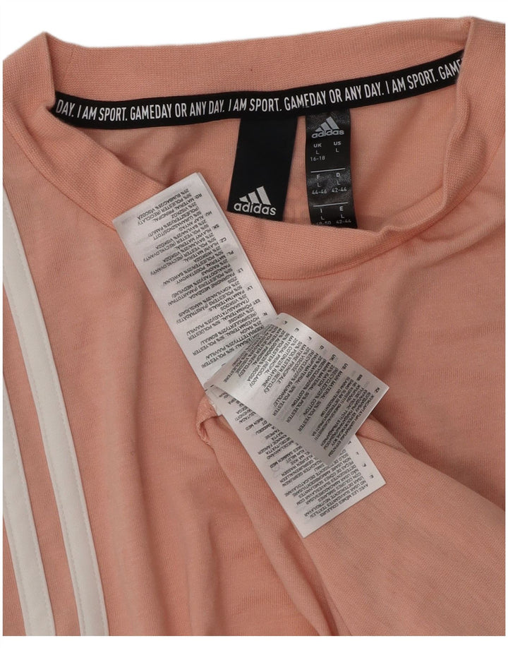 ADIDAS Débardeur Femme UK 16/18 Grand Rose Coton