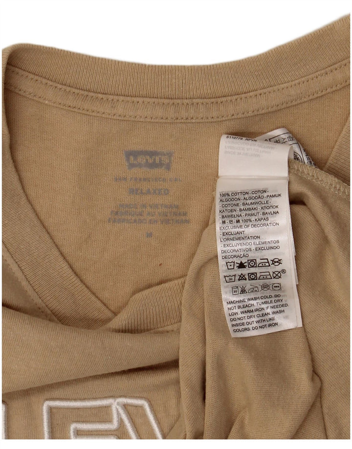 Levi's T-Shirt Relaxed Fit Graphic Homme Beige Moyen Coton