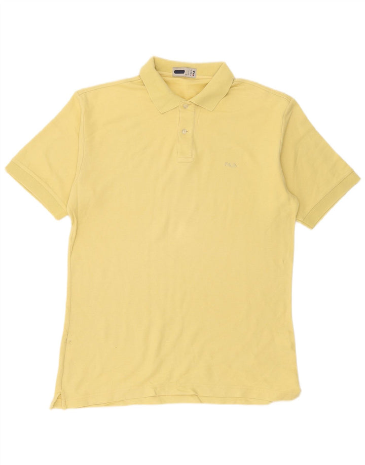 Fila Polo Homme Jaune Moyen