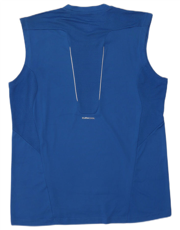 Adidas Homme Climacool Vest Top XL Bleu Colorblock