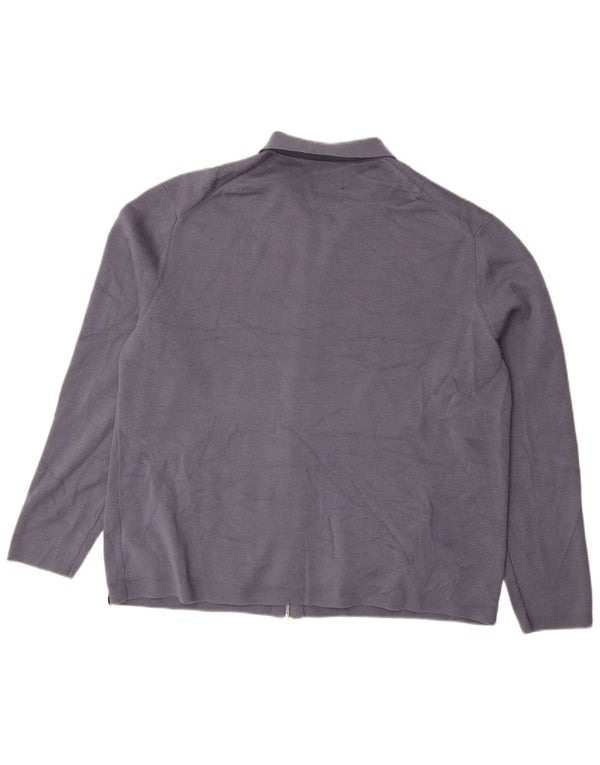 Marks & Spencer Cardigan pour homme XL en laine mérinos Bleu