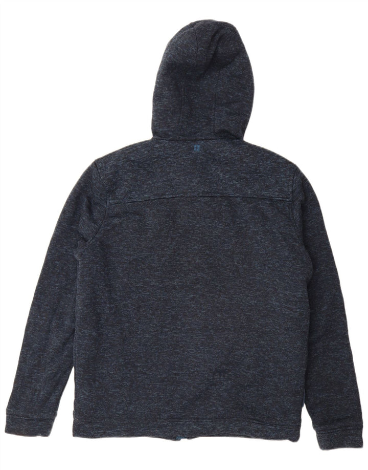 Mountain Warehouse Pull à capuche zippé pour homme, grand, bleu marine moucheté
