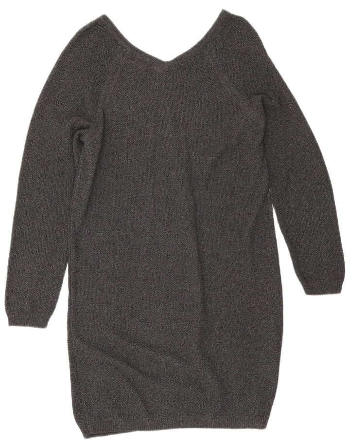 Massimo Dutti Robe pull pour femme UK 14 Gris moyen