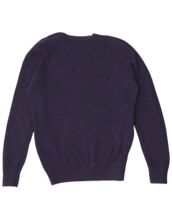 North Sails Pull à col rond pour homme Petit coton bleu marine