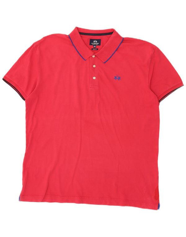 La Martina Mens Buenos Aires Slim Fit Polo Shirt 4XL Pink