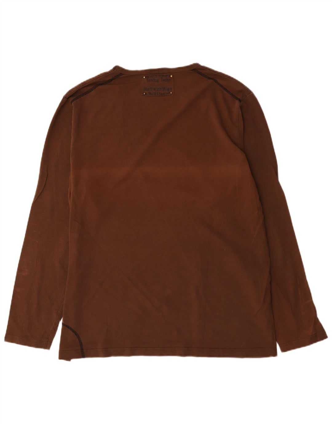 Bromfield Haut Homme Manches Longues 2XL Marron Coton