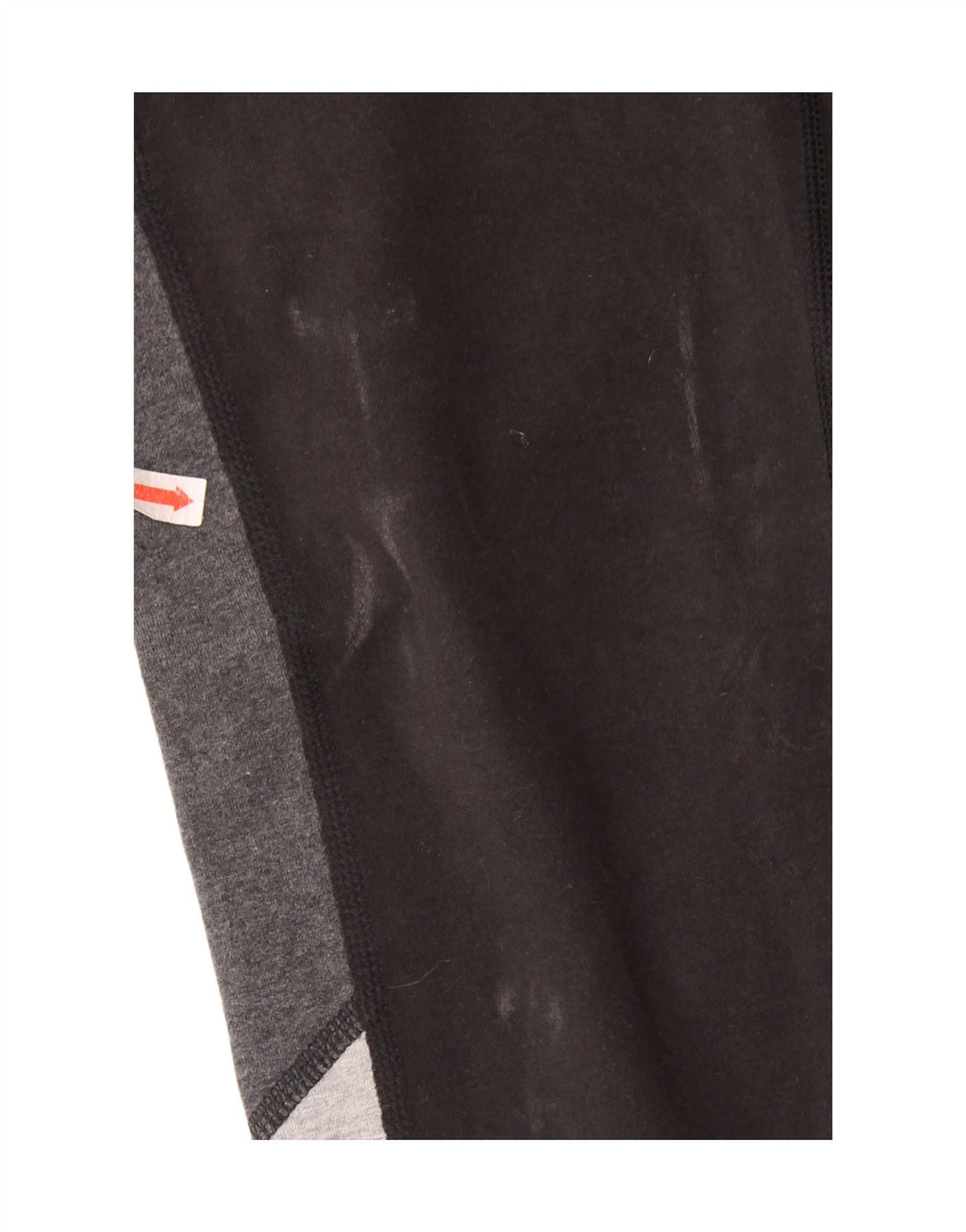 REEBOK Leggings Femme UK 10 Petit Noir Colorblock Coton