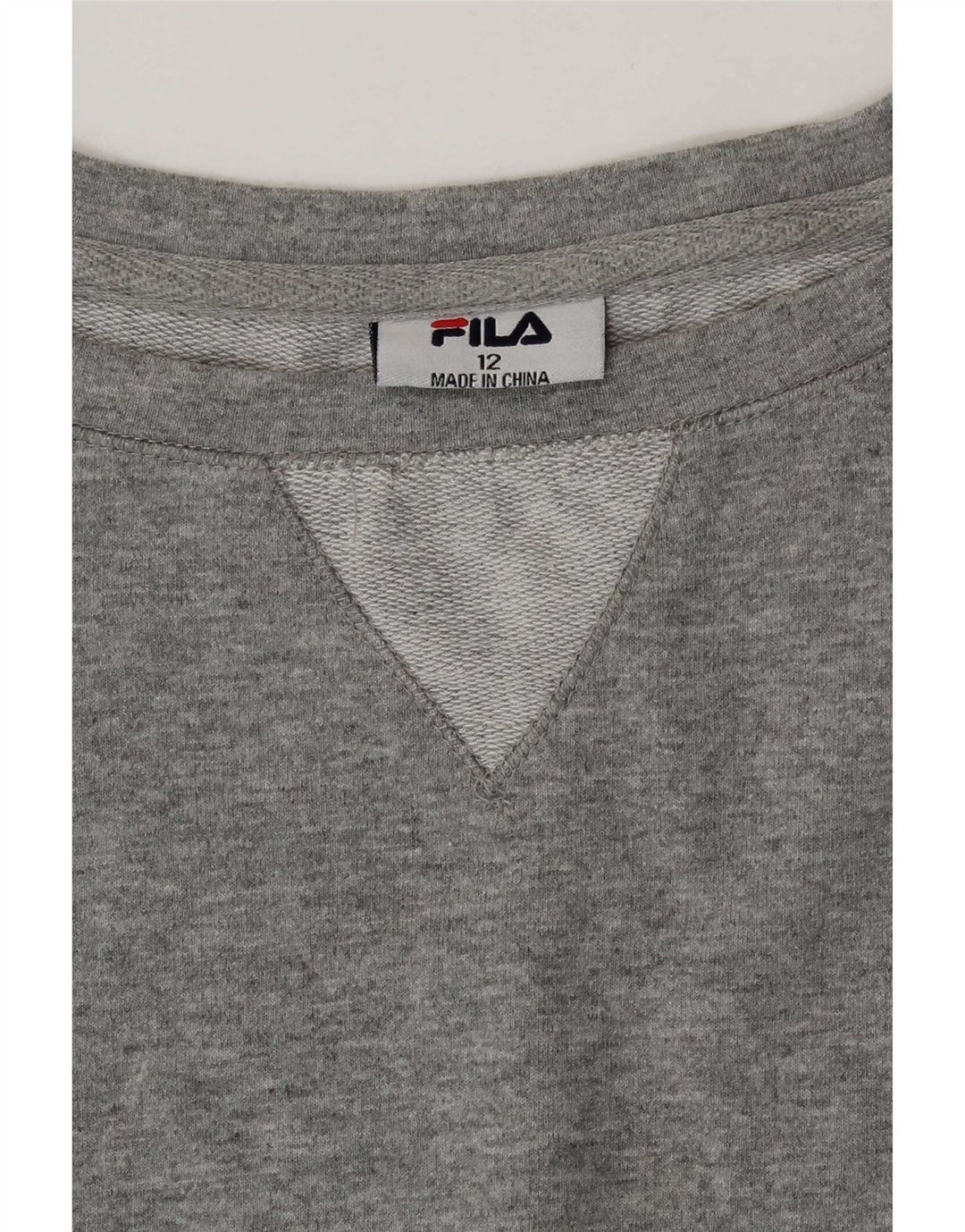 Fila Sweat-shirt pour femme UK 12 Gris moyen Colourblock