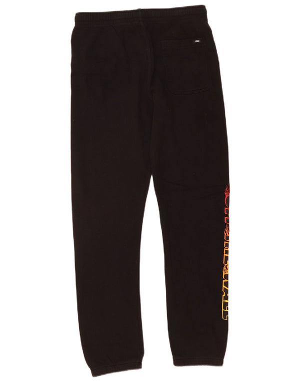 Vans Pantalon de survêtement graphique pour femme UK 14 Large Noir Coton