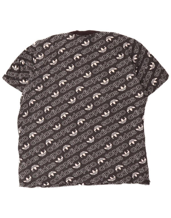 Adidas Mens Graphic T-Shirt Top XL Noir Coton