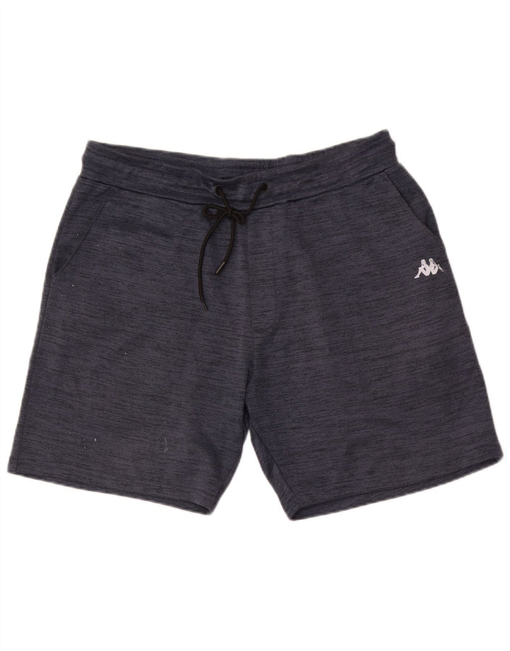 Kappa Short de Sport Homme XL Bleu Marine Moucheté Polyester