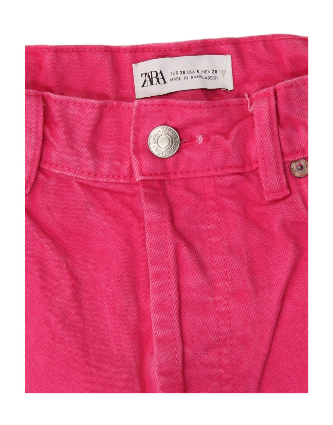 Zara Jean droit femme EU 38 Small W28 L29 Rose